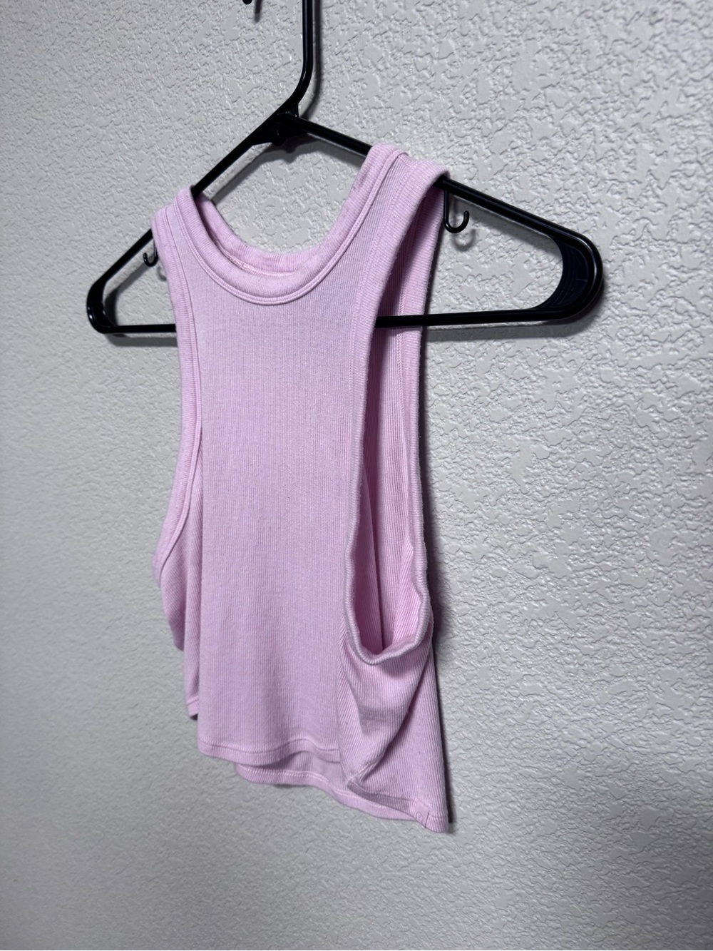 Lululemon Hold Tight Cropped Tank Women’s 6 Flush Pink Ribbed